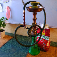Универсальный кальян Habibi Model №3 Green (Высота 50 см, Полный комплект + Уголь)