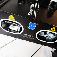 Профессиональный двухканальный синий лазерный проектор Big Dipper Seven Stars M500B-2 DMX512 (Blue 400-550mW)